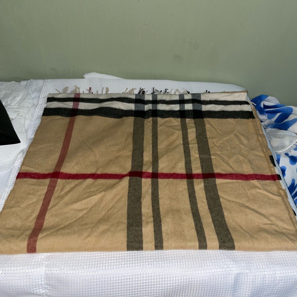 Eco Cashmink Tan and Brown Scarf - Picture 2 of 3